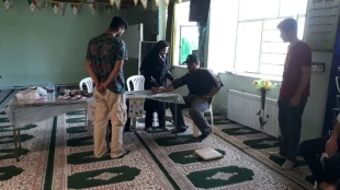 ایسگاه سلامت با همکاری مرکز بهداشت شهرستان به مناسبت هفته خوابگاه درآموزشکده آستانه اشرفیه 3