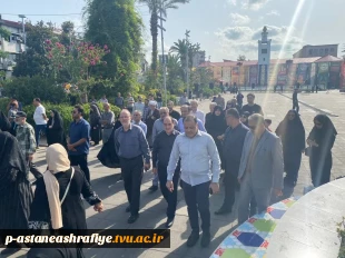 وداع با پیکر شهدای شهرستان آستانه اشرفیه  در تجاوز اخیر رژیم غاصب صهیونیستی به کشورمان روز پنچشنبه 5 تیر 1404 درمزار شهدای مطهر این شهر با حضور پر شکوهی از مردم شهید پرور برگزار گردید .‌ 2